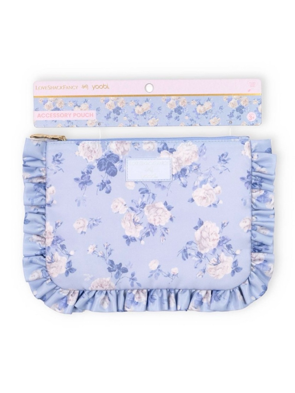 LoveShackFancy × Target - Yoobi Everblooming Rosettes Flat Zip Pencil Case